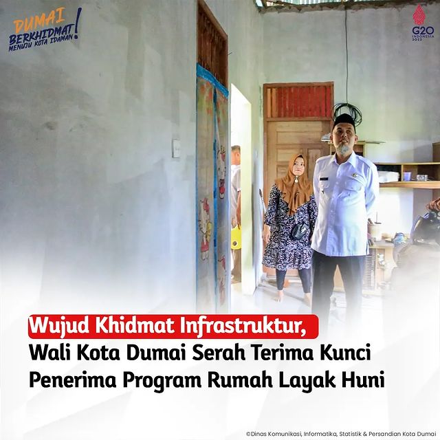 SERAH TERIMA PROGRAM BANTUAN STIMULAN RUMAH SWADAYA DAK REGULER DAN DANA SHARING APBD KOTA DUMAI