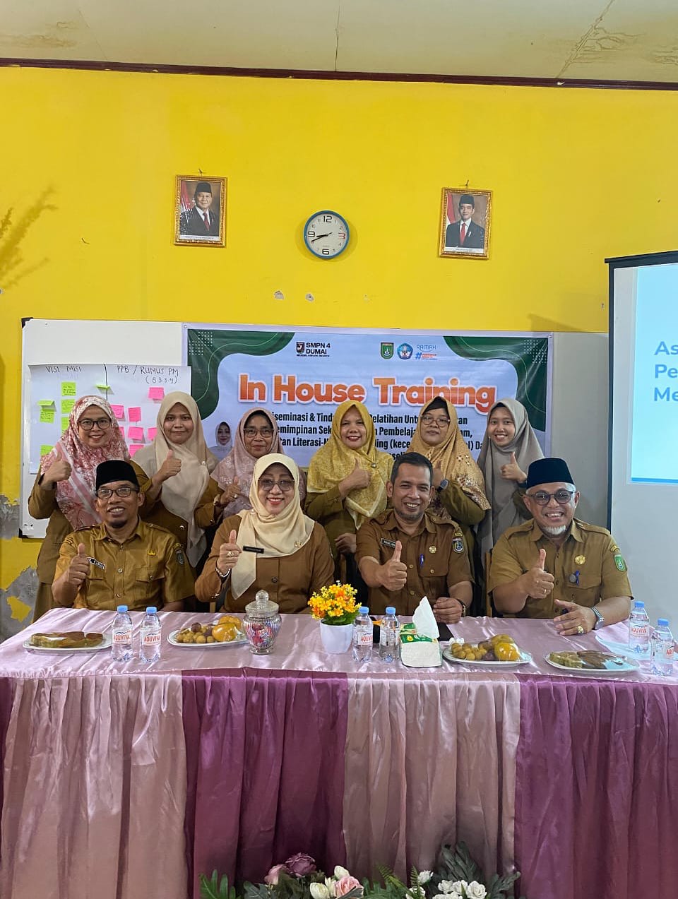 Kunjungan KADISDIKBUD ke SMPN 4 Dumai