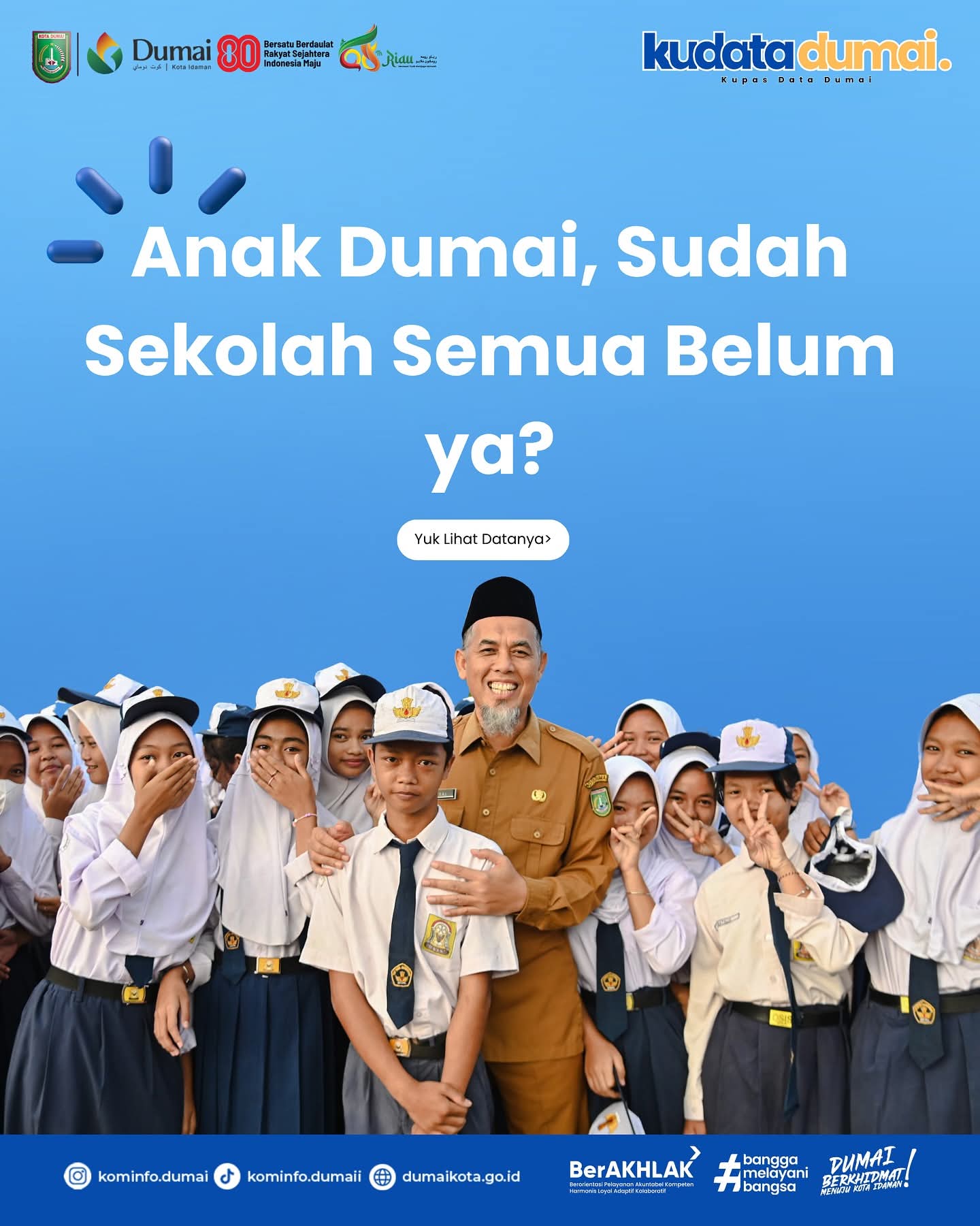 Anak Dumai sudah sekolah semua belum ya?